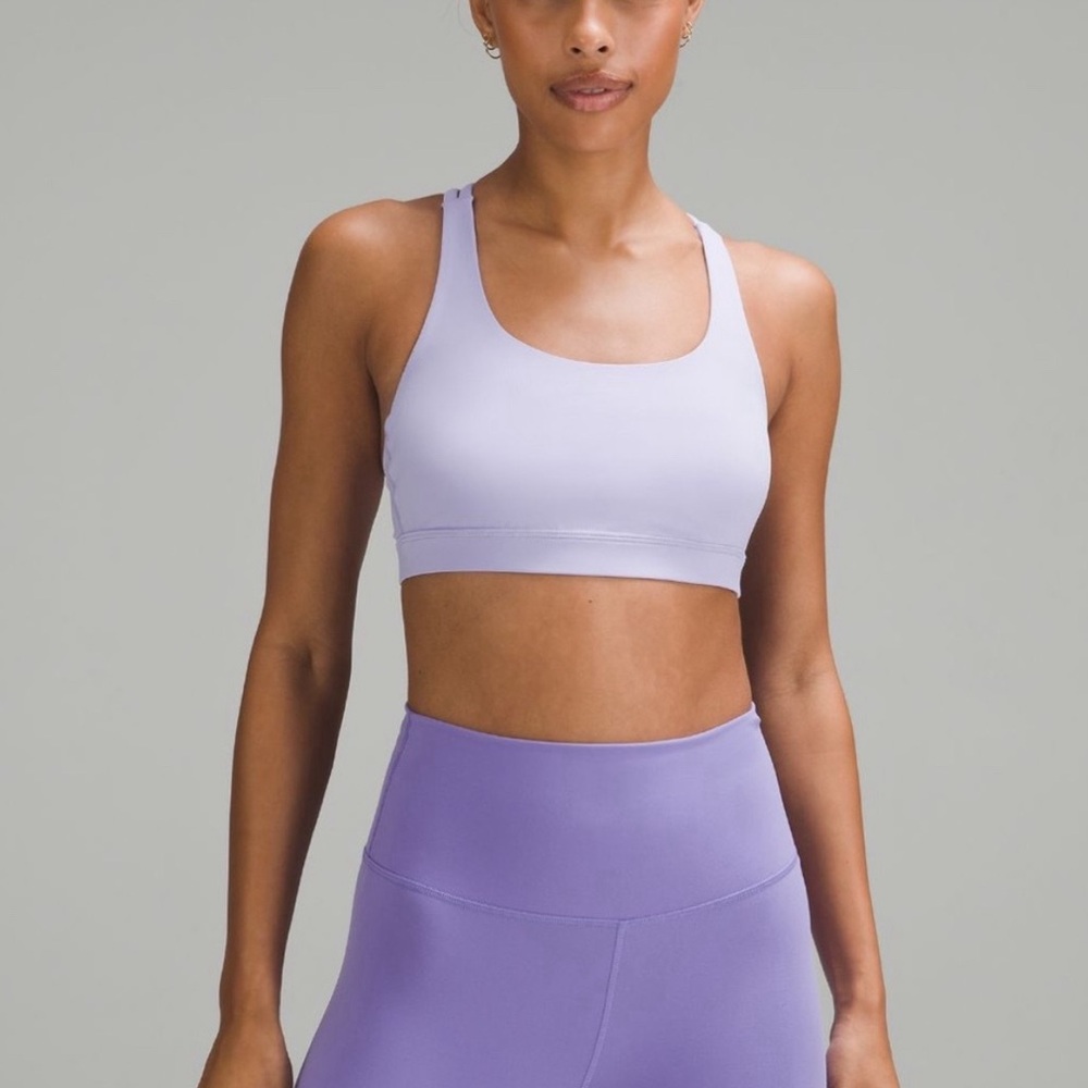 💜 NWT Lululemon energy bra B-D cup in Lilac Ether 💜